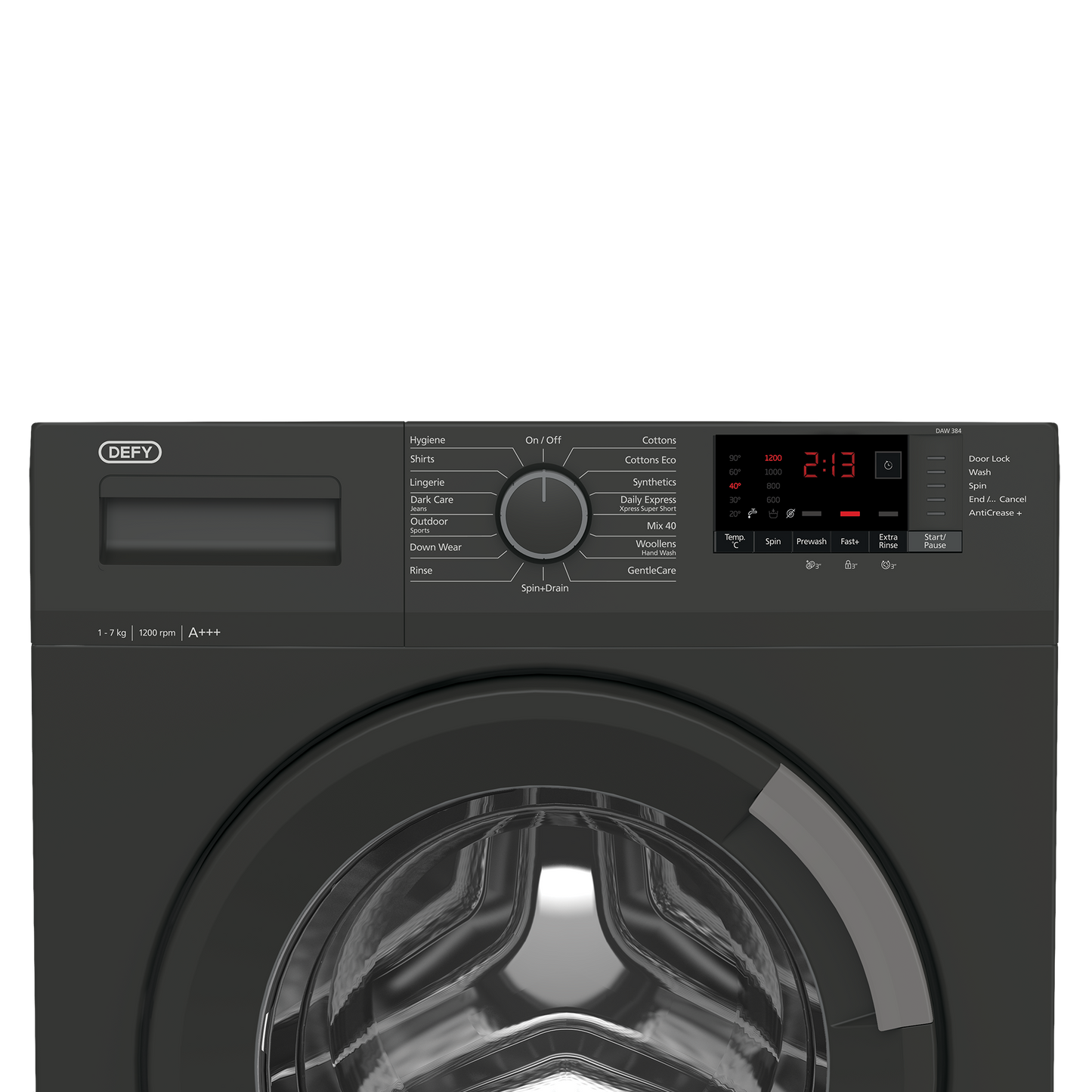 Defy 7Kg Front Loader Washing Machine DAW384 Cairncross Furniture