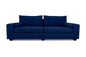 Euro 3 Seater Couch Suede 