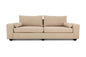 Euro 3 Seater Couch Suede 