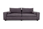 Euro 3 Seater Couch Suede 